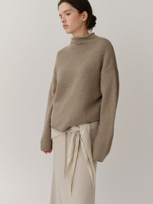 Kindersalmon Paloma Turtleneck Olive Brume