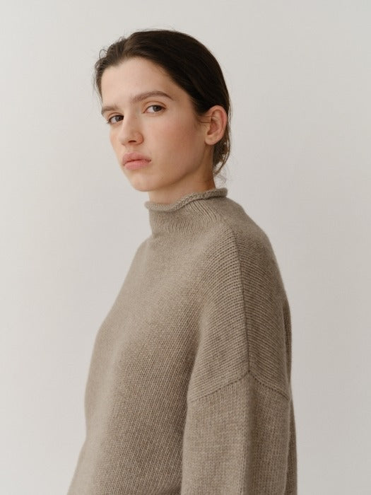 Kindersalmon Paloma Turtleneck Olive Brume