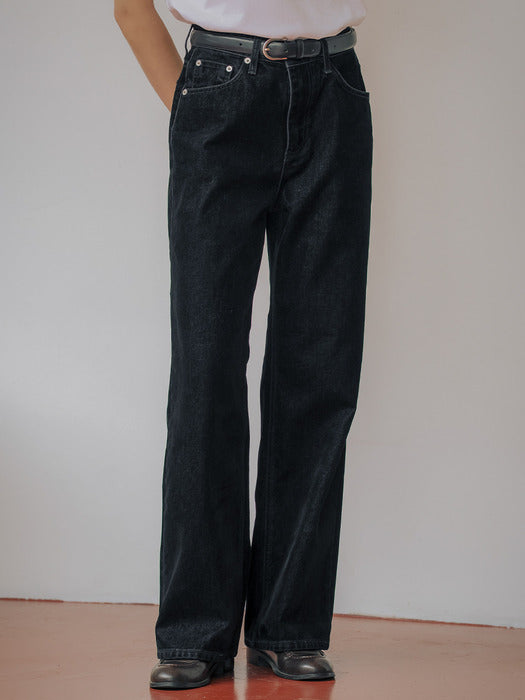 [TILLIDIE] Velvet soft touch denim pants TIWT01DP03_Black