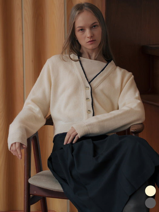 [TILLIDIE] Coloring point wool blended cardigan [TIWT01CD04]_2color