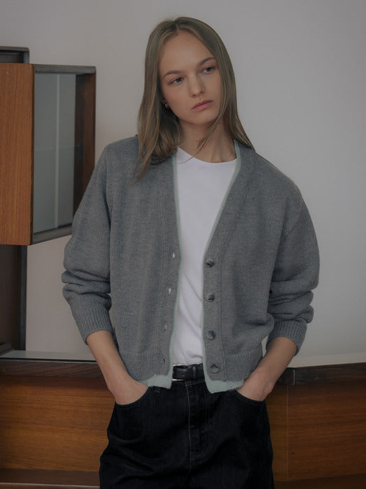 [TILLIDIE] Coloring point wool blended cardigan [TIWT01CD04]_2color