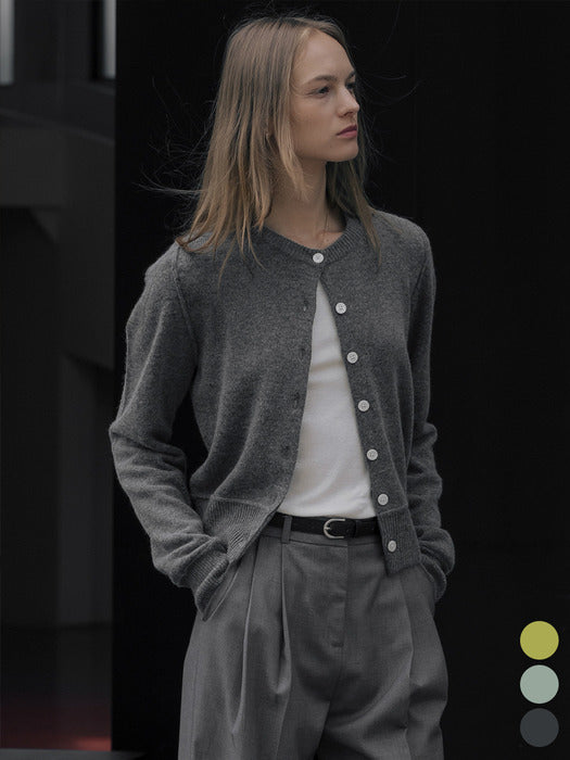 [TILLIDIE] Wool blended line detail cardigan [TIWT01CD03]_3color