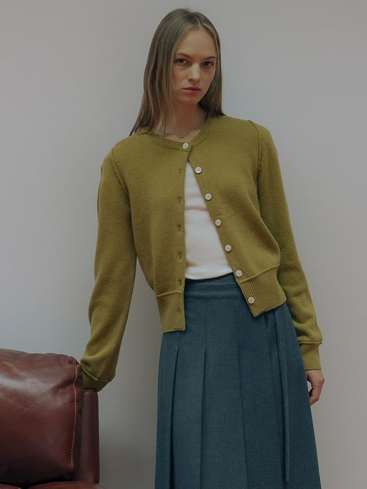 [TILLIDIE] Wool blended line detail cardigan [TIWT01CD03]_3color