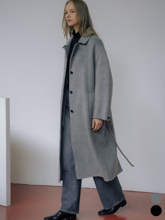 [TILLIDIE] WOOL100 cocoon sleeve handmade coat [TIWT01CT07]_2color