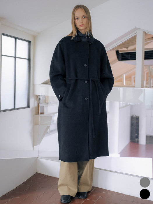 [TILLIDIE] WOOL100 cocoon sleeve handmade coat [TIWT01CT07]_2color