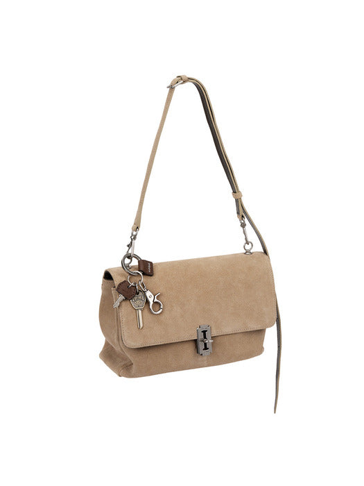 Leather Multi Key Charm - Brown
