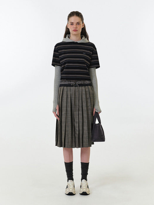 [grove] 25Fw Wila Hooded T-Shirt (Melange Grey)