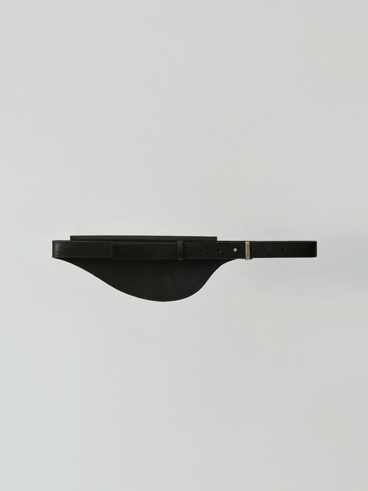 curve belt bag (black)