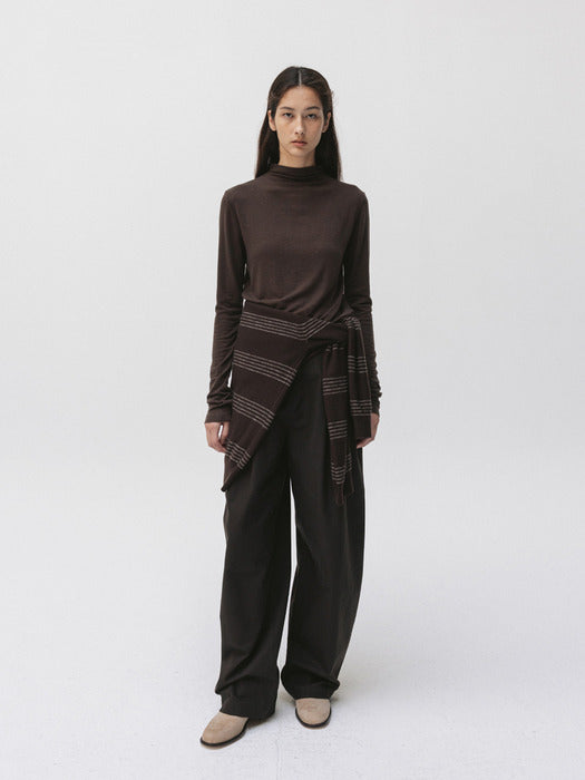 mock neck wool top (4colors)