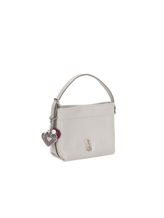 Heart Memory Leather Charm Piccolo Topo Red