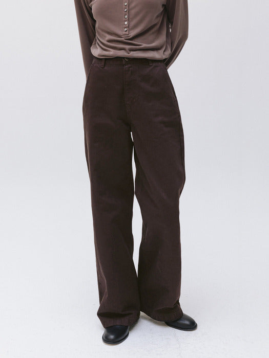 garment dyed denim (french roast)