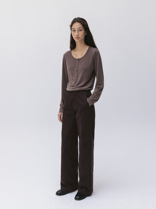 garment dyed denim (french roast)