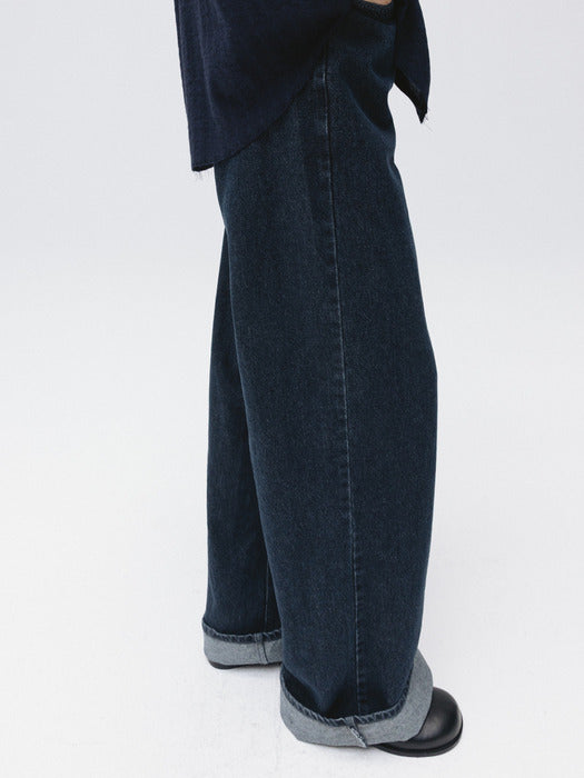 [moia] raw indigo denim (indigo)
