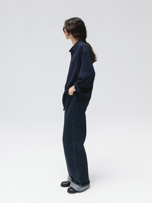 [moia] raw indigo denim (indigo)