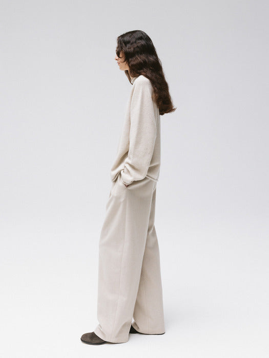 wool pants (bone)