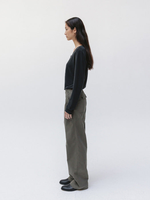 [moia] fatigue pants (khaki)