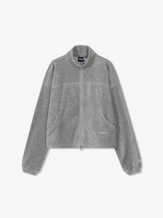 Velour Corduroy Hooded Zip-Up Top_FS254FT02F001_071