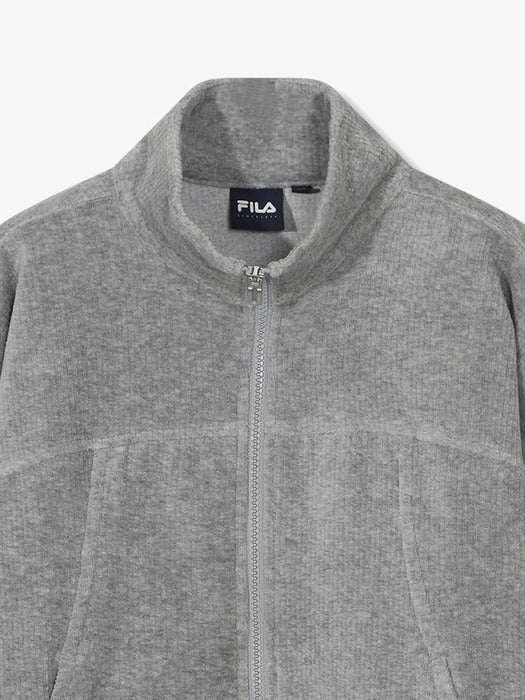 Velour Corduroy Hooded Zip-Up Top_FS254FT02F001_071