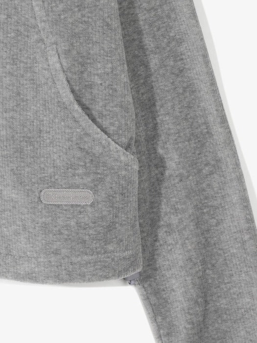 Velour Corduroy Hooded Zip-Up Top_FS254FT02F001_071