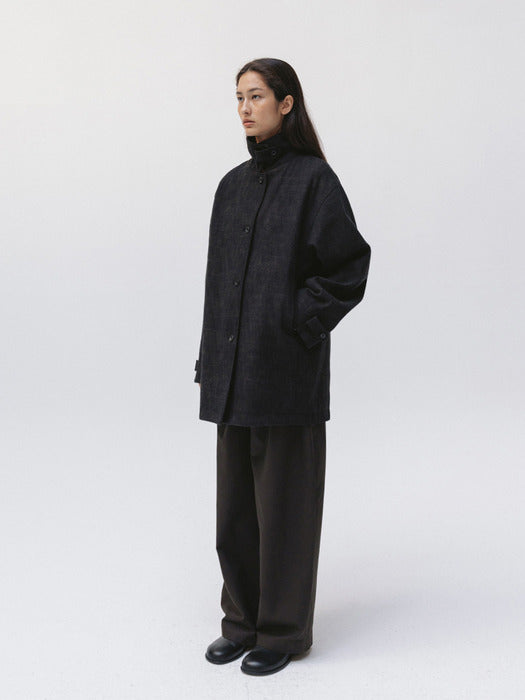 half coat (dark brown)