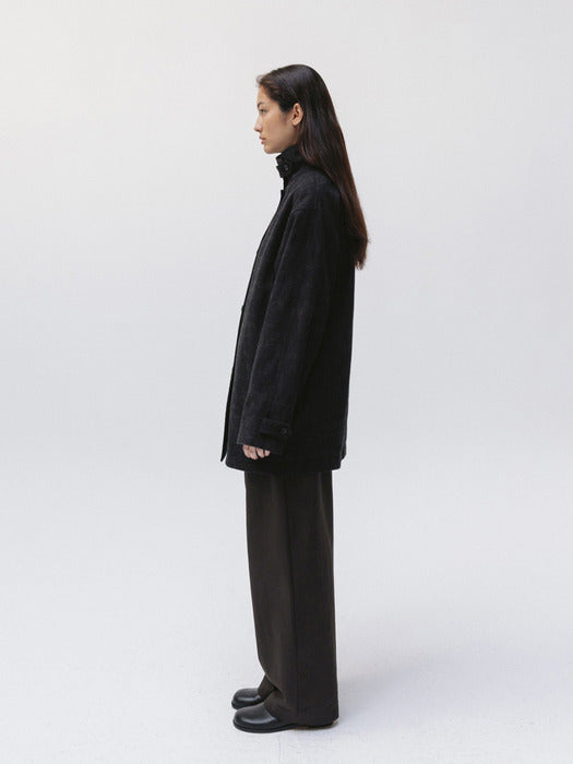 half coat (dark brown)