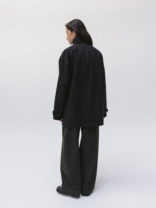 half coat (dark brown)