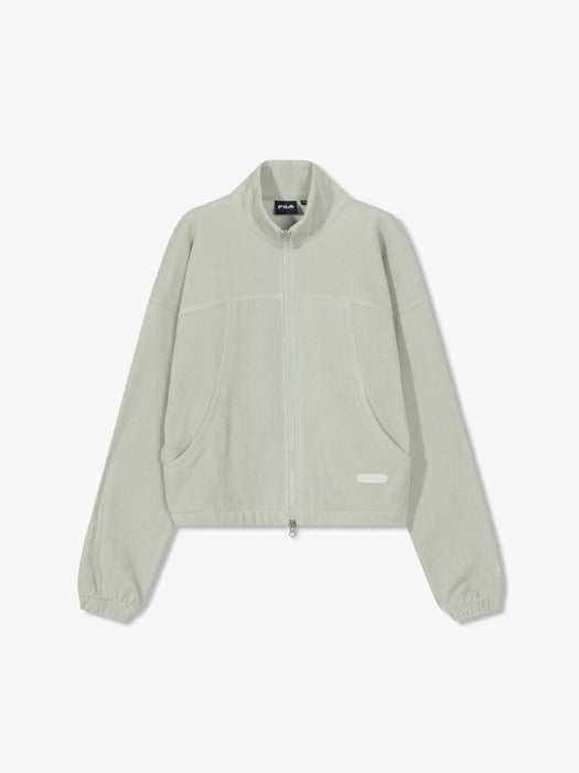 Velour Corduroy Hooded Zip-Up Top_FS254FT02F001_412