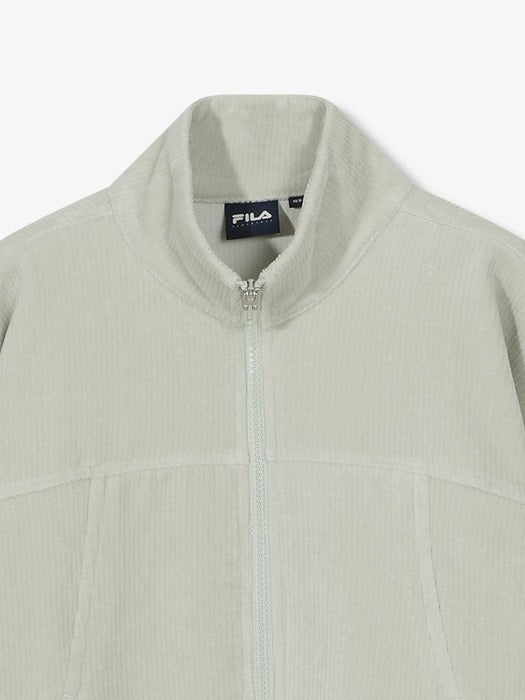 Velour Corduroy Hooded Zip-Up Top_FS254FT02F001_412