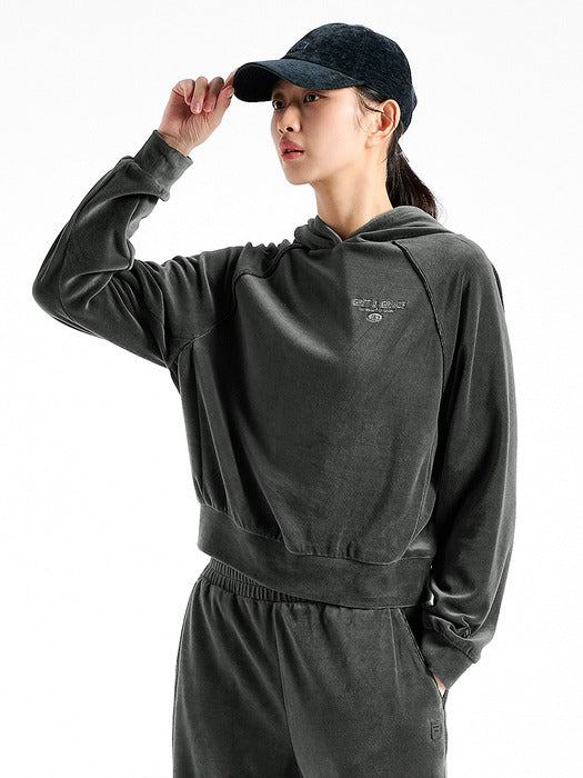 [fila] Velour Line-Detail Hoodie_FS254PO02F001_006