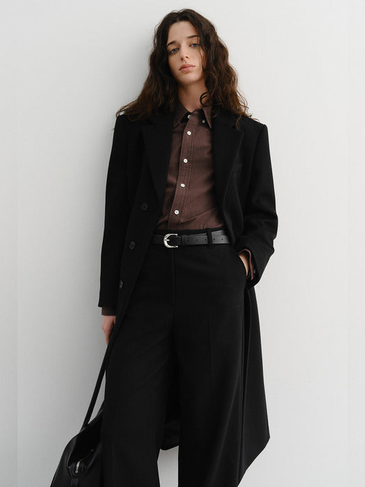 Dunst Unisex Single-Breasted Cashmere Coat