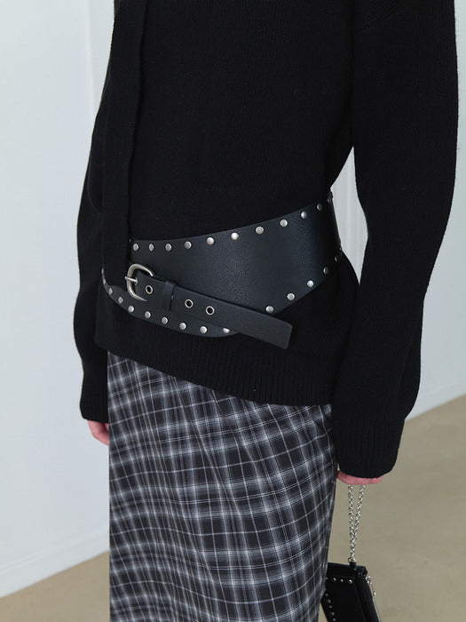 Raive Wide Stud Belt