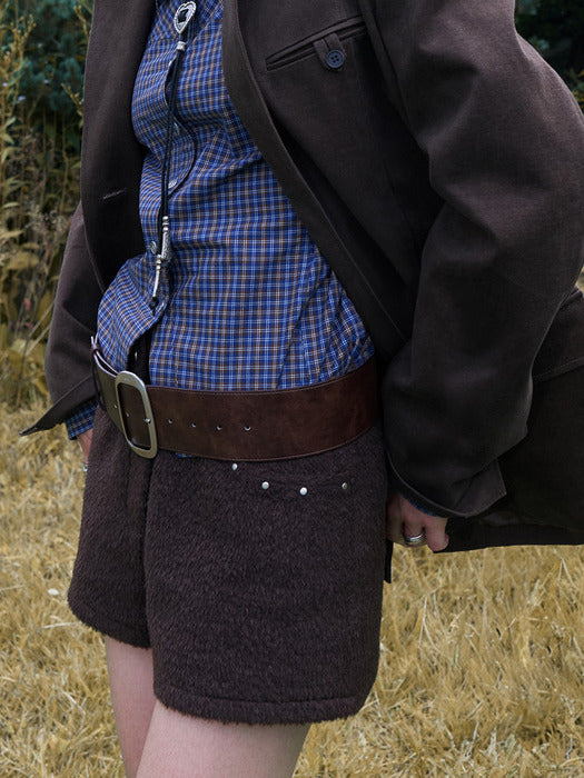 [raive] Hairy Stud Shorts VW5WL533_2color