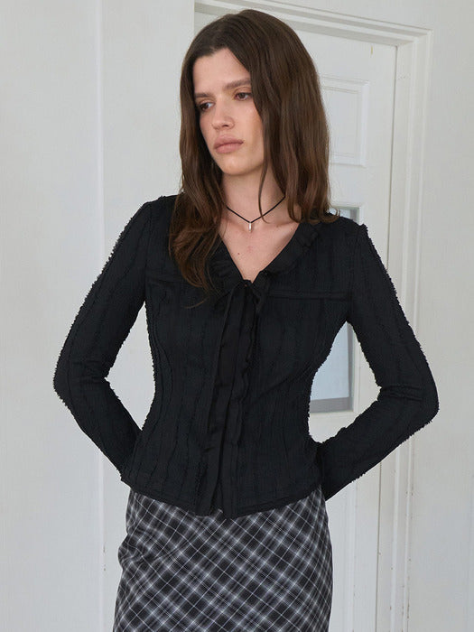 Raive Ruffle V-neck Blouse