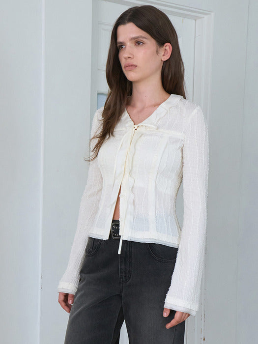 Raive Ruffle V-neck Blouse