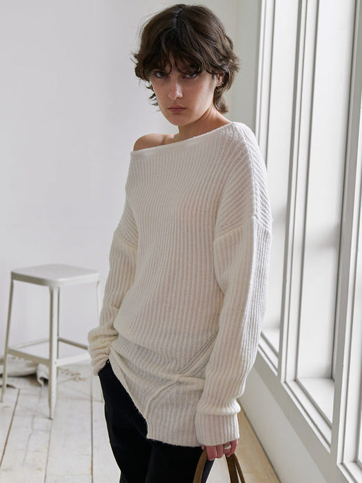 [raive] Tassel Muffler Set Knit VK5AP186_2color