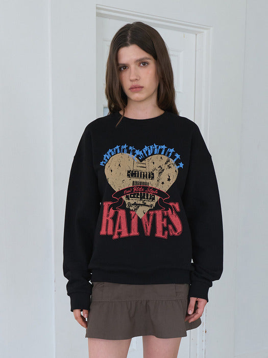 Raive Heart Ravers Graphic Sweatshirt