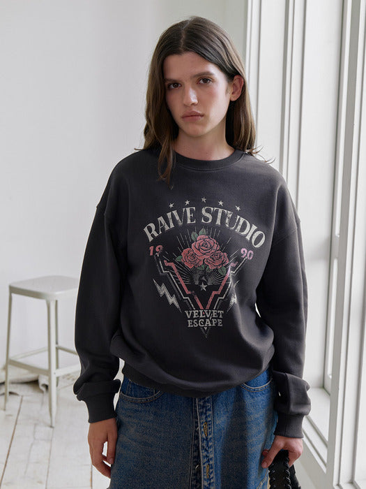 Raive New Rose Graphic Sweatshirt