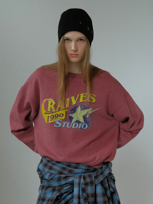 Raive Retro Star Graphic Sweatshirt