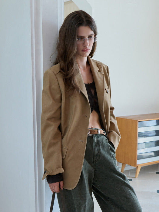 [raive] Vintage Cotton Twill Jacket VW5AJ231_2color