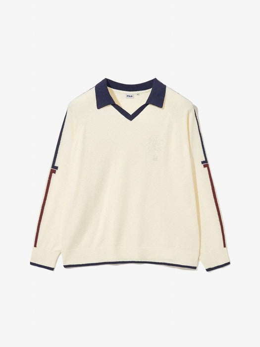 [유니] Collared Bouclé Oversized Sweater_FS253ST01X001_150
