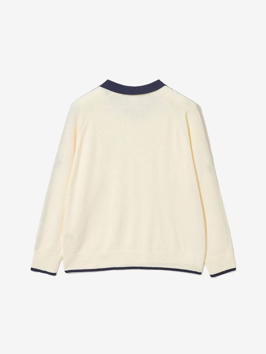 [유니] Collared Bouclé Oversized Sweater_FS253ST01X001_150
