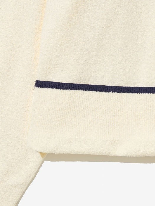 [유니] Collared Bouclé Oversized Sweater_FS253ST01X001_150