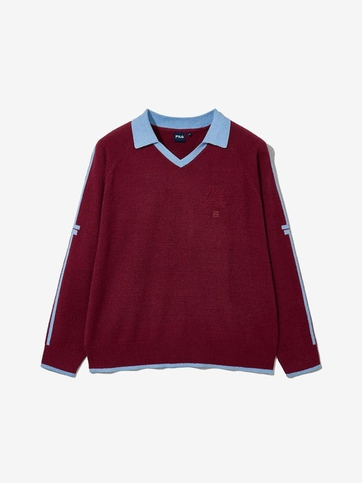[유니] Collared Bouclé Oversized Sweater_FS253ST01X001_639