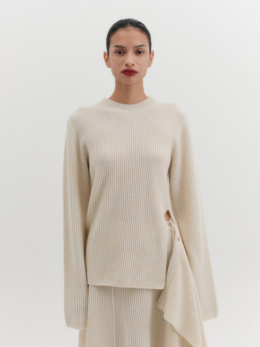 Eenk Relax Knitwear Top - Ivory