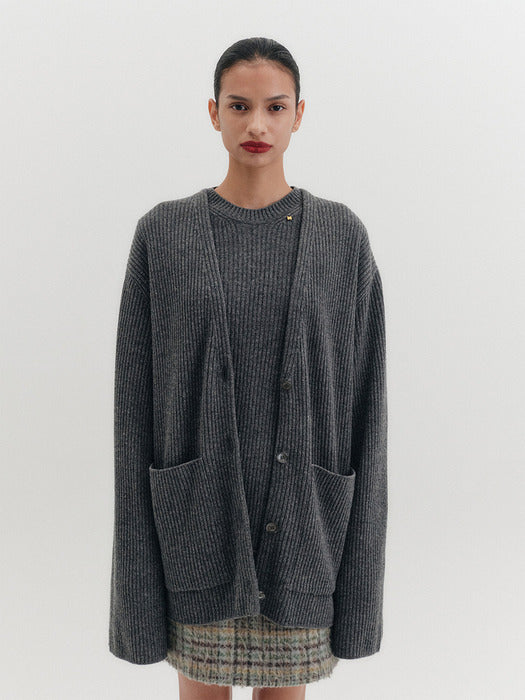 Eenk Multi-Way Shawl Cardigan - Gray