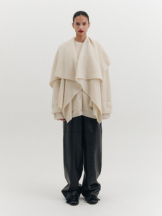 Eenk Multi-Way Shawl Cardigan - Ivory