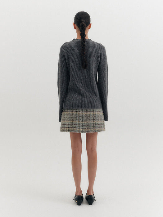 Eenk Mini Check Skirt - Multi