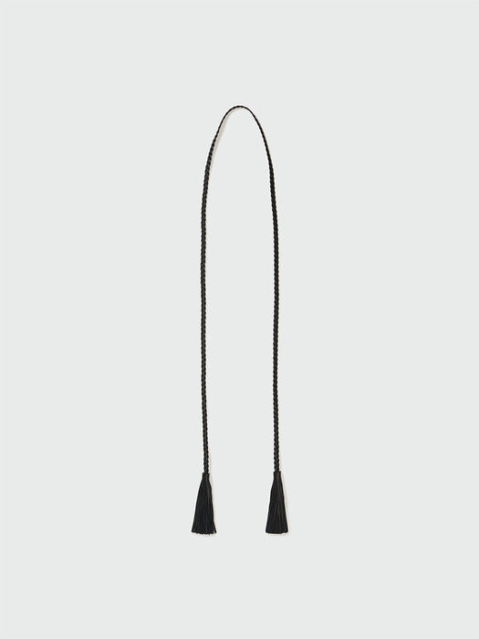 Eenk Belted Velvet High-Waisted Pants - Black