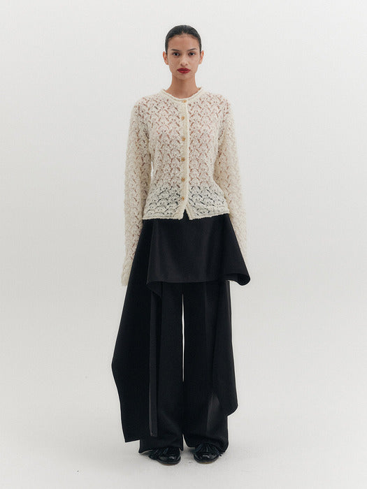 [EENK] Layered Wrap Pants - Black