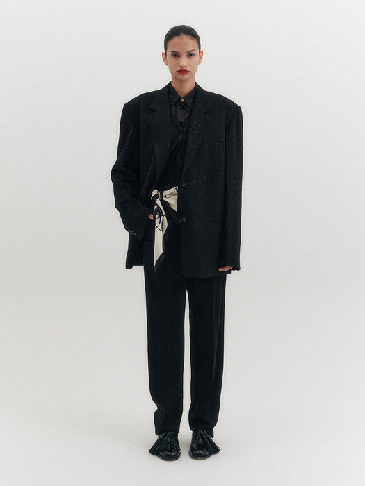 Eenk Slim Straight Pants - Black